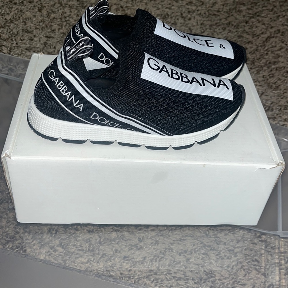 Dolce & Gabbana logo slip ons